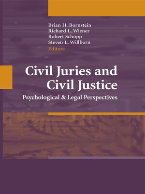 cover image of Civil Juries and Civil Justice